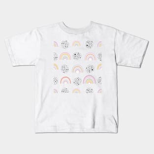 Baby rainbow with black dots Kids T-Shirt